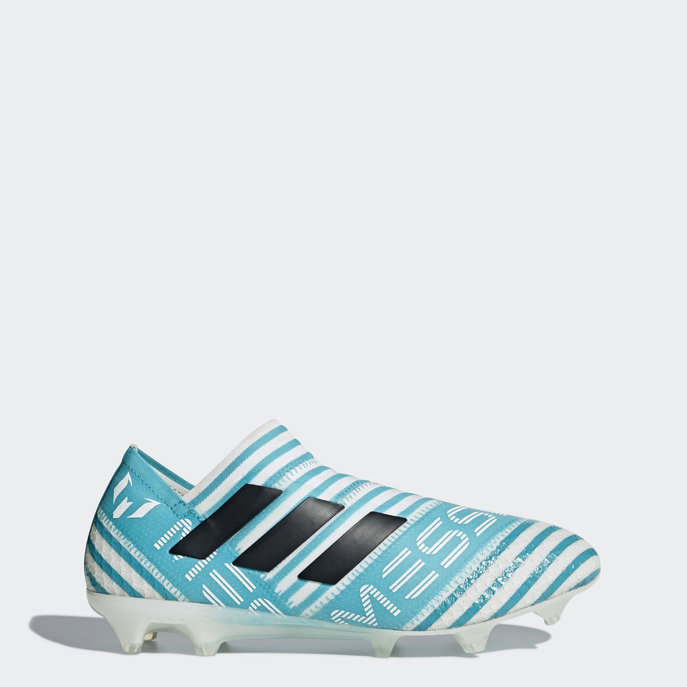 Adidas Nemeziz Messi 17+ 360 Agility Firm Ground - ποδοσφαιρικα παπουτσια ανδρικα - Τυρκουάζ/Ασπρα/Μ